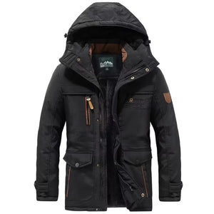 Veste d'Hiver Militaire Noire