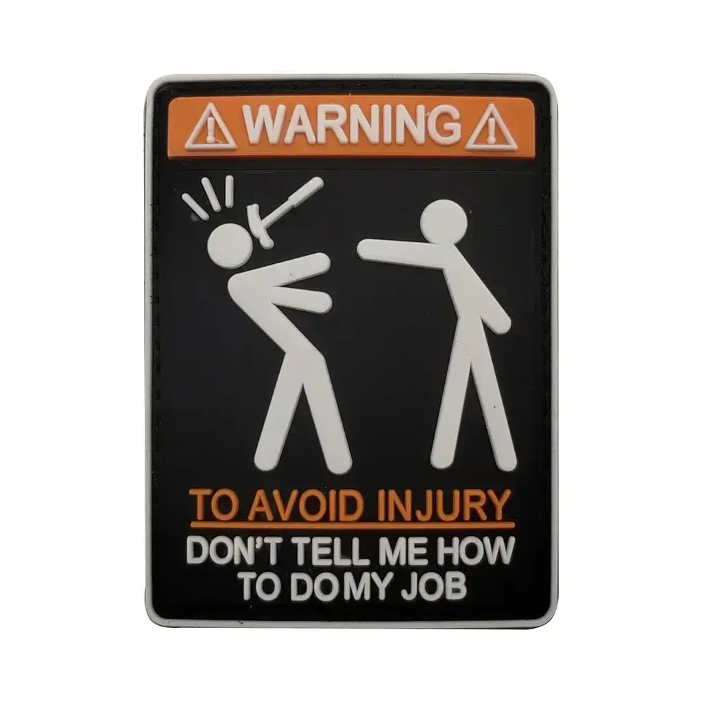 Patch Militaire Humour Warning