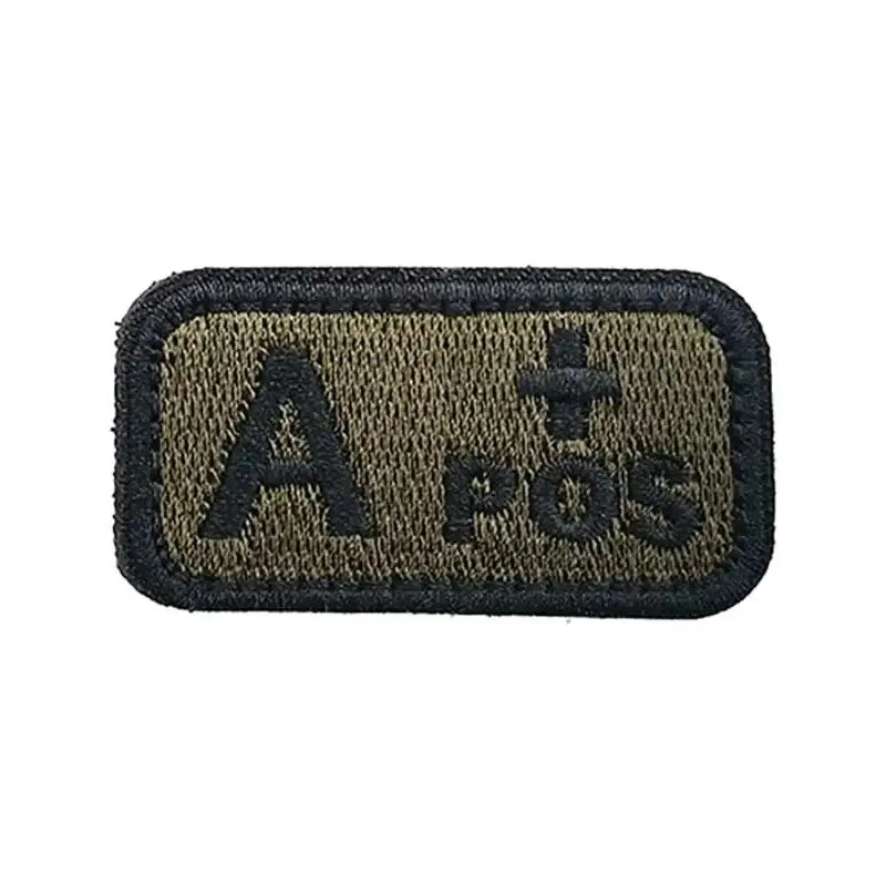 Patch Militaire Groupe Sanguin A+