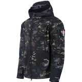 Veste Softshell Militaire Noire Camo