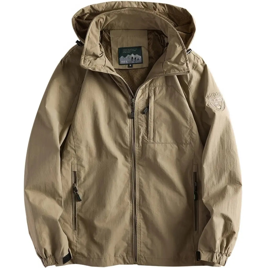 Veste à Capuche Militaire Beige