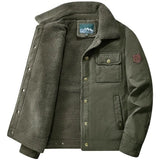 Veste Militaire Fourrure Verte