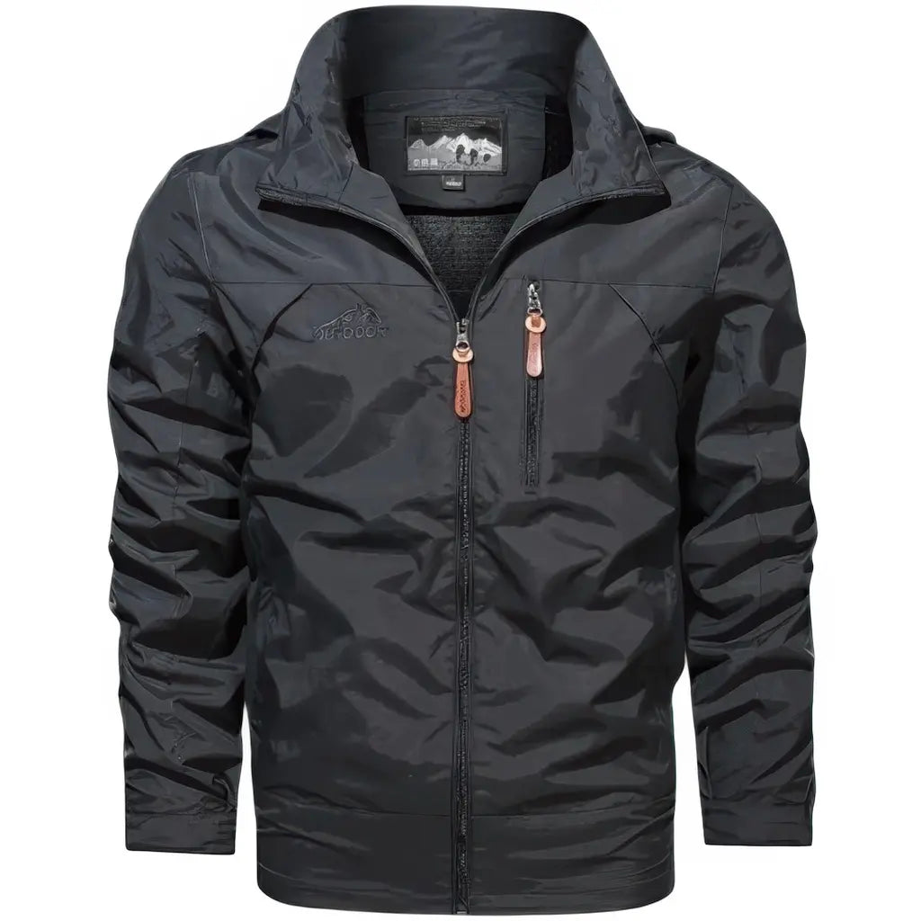 Veste Militaire Mi-Saison Homme Grise