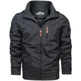 Veste Militaire Mi-Saison Homme Grise