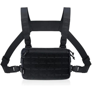 Sac de Poitrine Tactique Noir