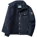 Veste Militaire Fourrure Bleue