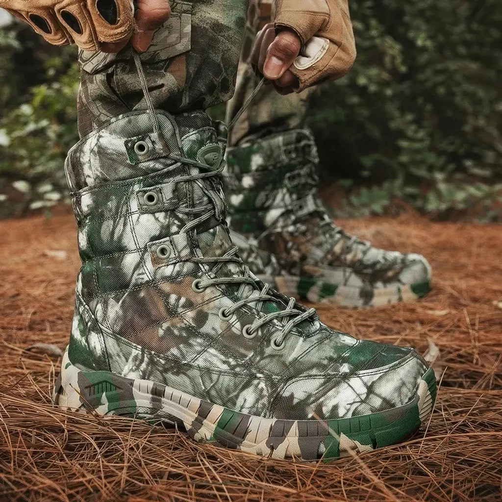 Chaussures Rangers Militaires Homme Vertes