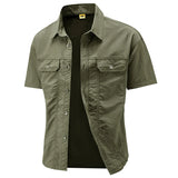Chemise Homme Militaire Vert