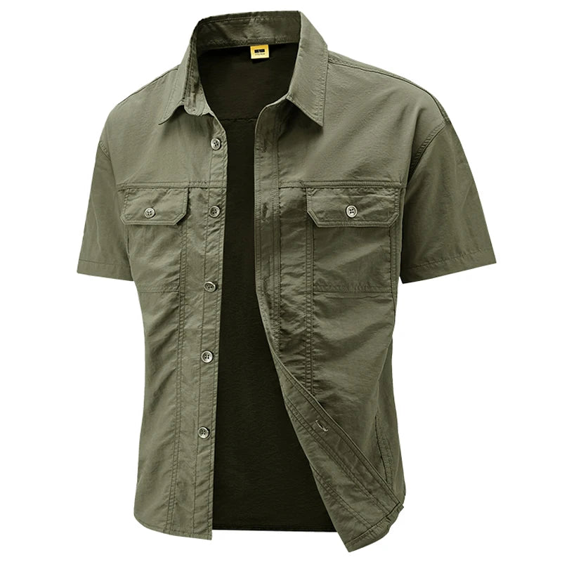 Chemise Homme Militaire Vert