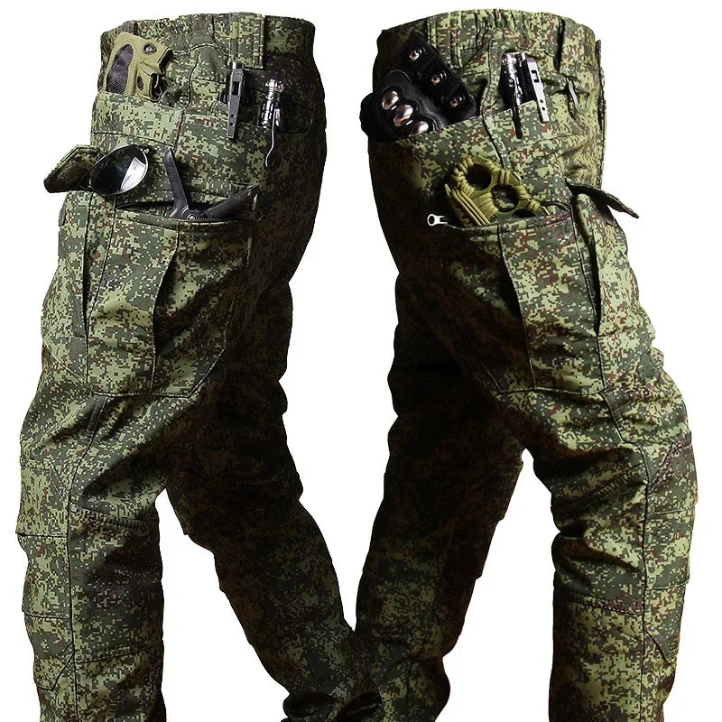 Pantalon Treillis Vert