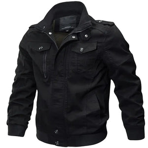 Veste en Jean Militaire Homme Noire