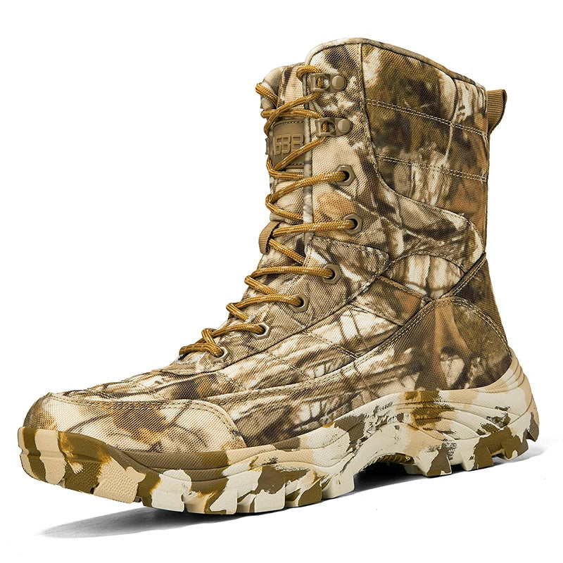 Chaussures de Randonnée Militaires Beige