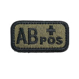 Patch Militaire Groupe Sanguin AB+
