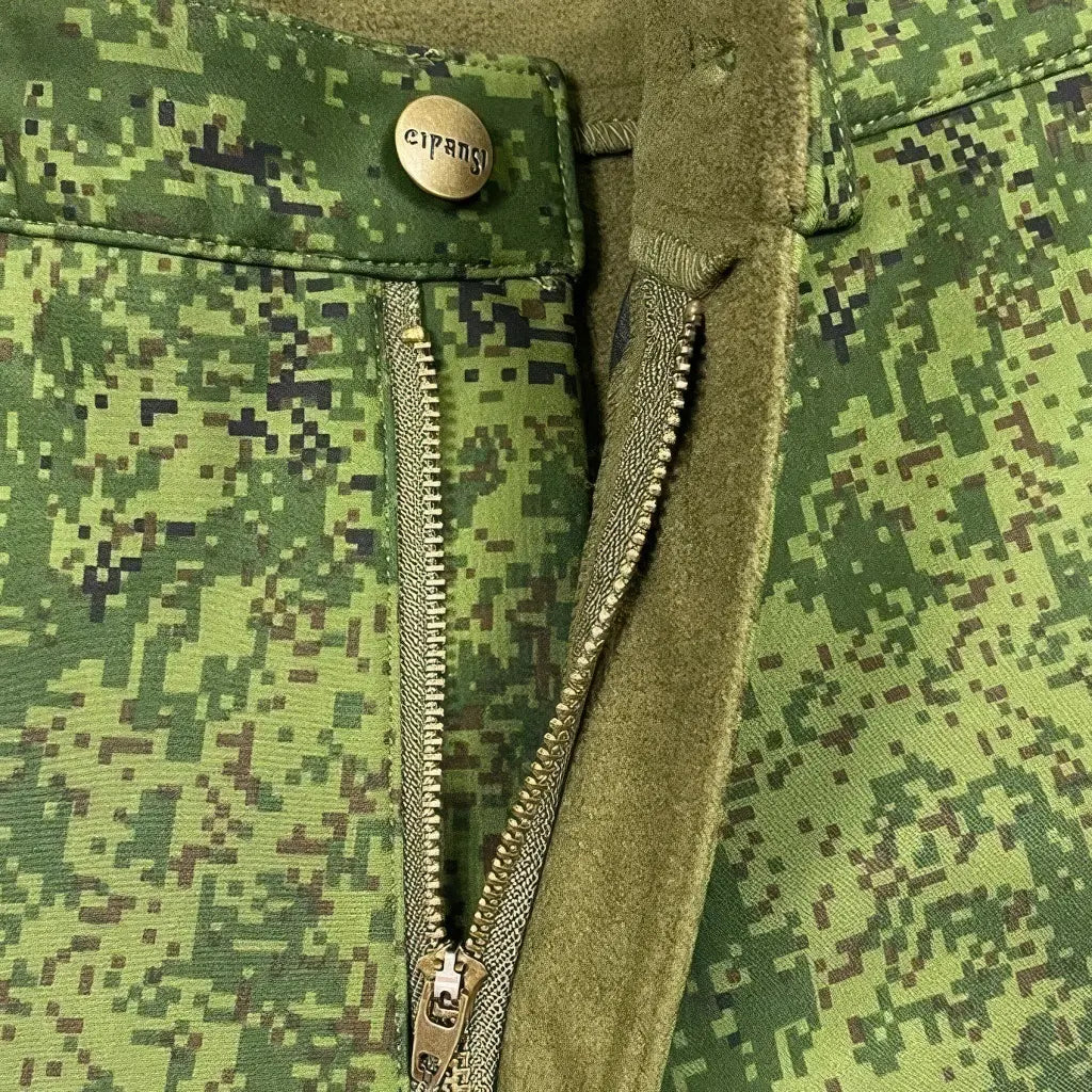 Pantalon Homme Vert Militaire Zip