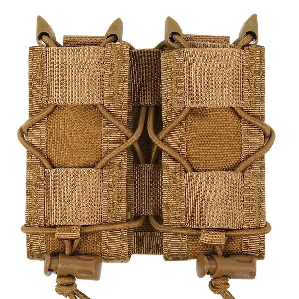 Pochette MOLLE Chargeur 9mm Marron