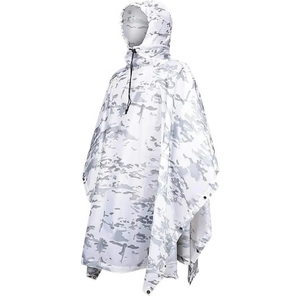 Veste de Pluie Militaire Blanche