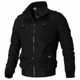 Veste Col Militaire Noire