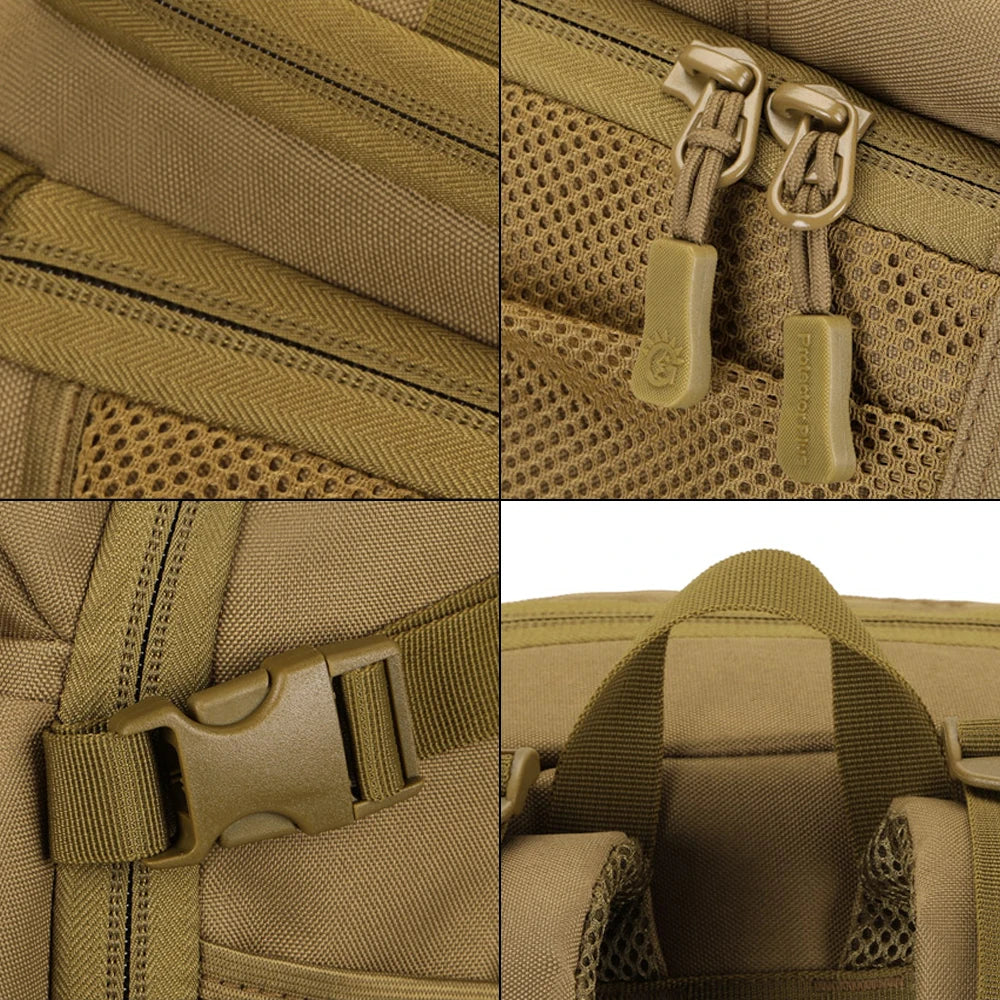 Sac à Dos Militaire Beige Détails