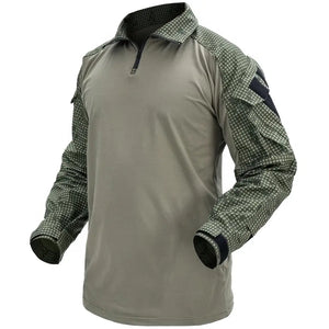 Chemise Longue Militaire Verte Tactique 