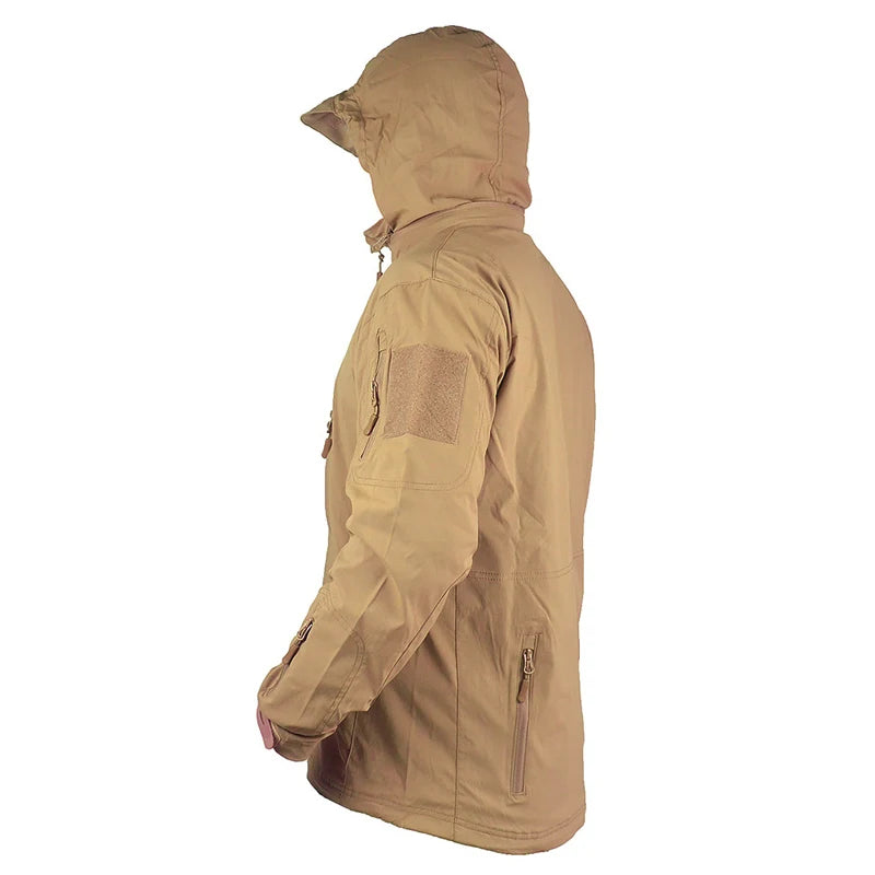 Veste Tactique Coupe Vent Capuche