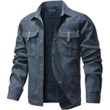 Veste Militaire Chic Bleue