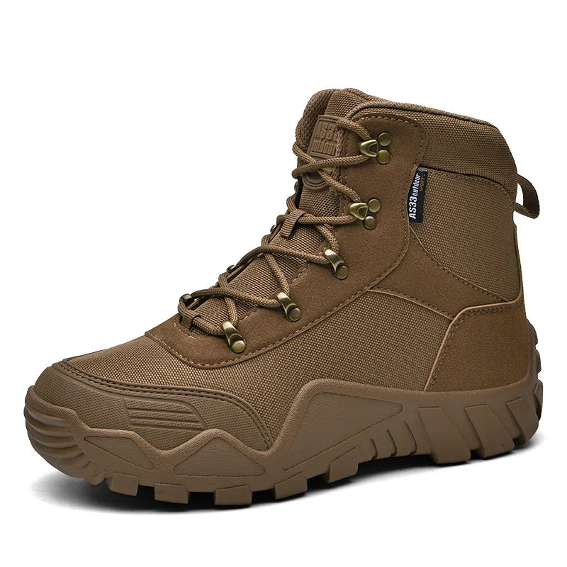 Bottines Lacets Style Rangers Marron