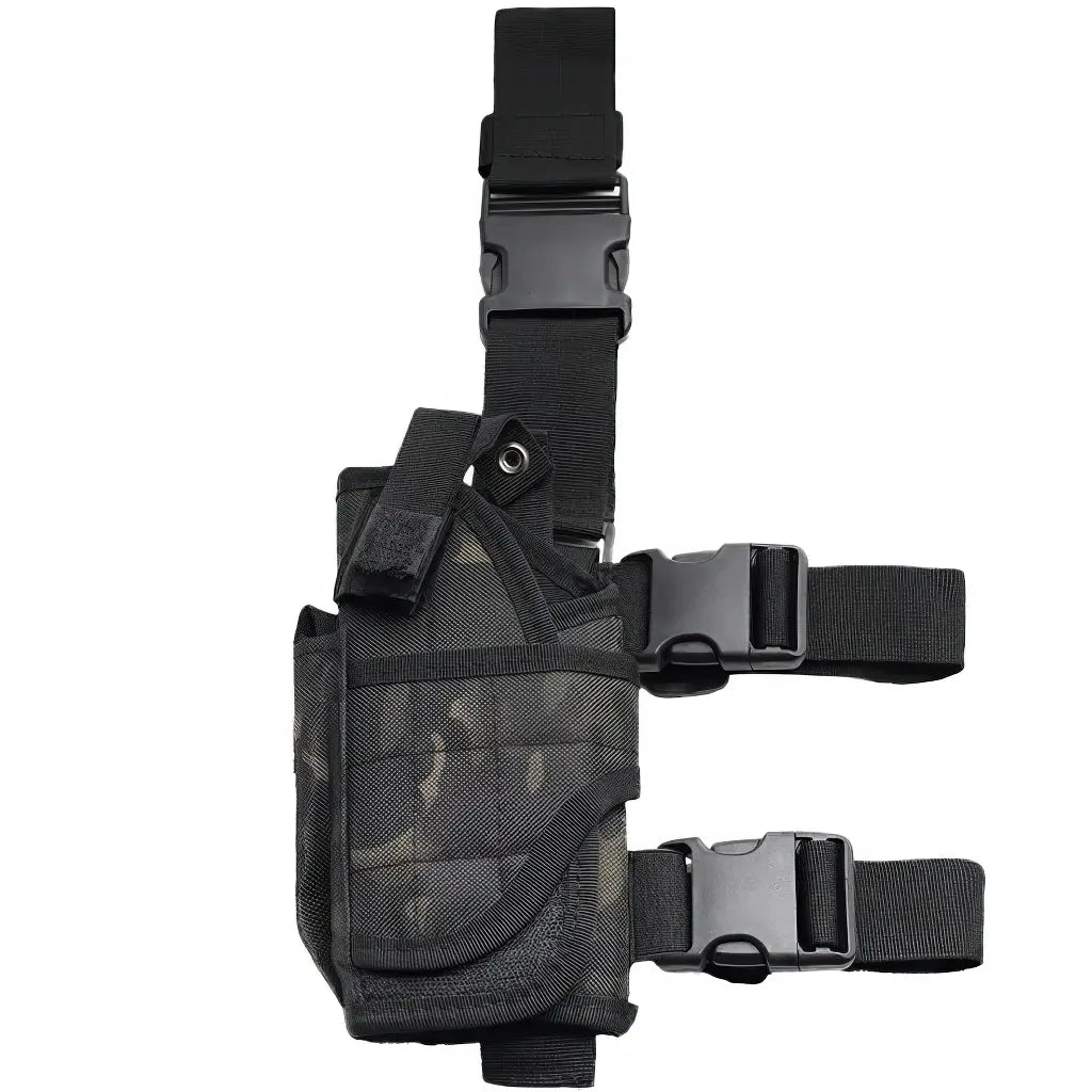 Holster de Cuisse Militaire Camo Noir
