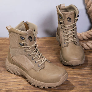 Chaussures Marche Militaires Homme Beige