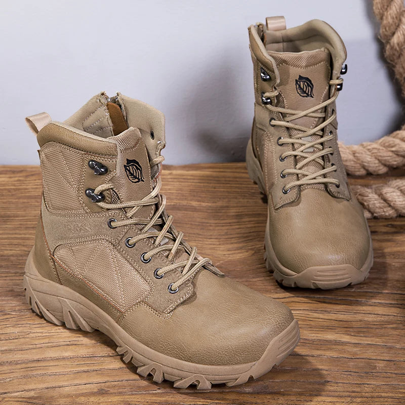 Chaussures Marche Militaires Homme Beige