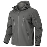 Veste Militaire Imperméable Doublée Polaire Grise