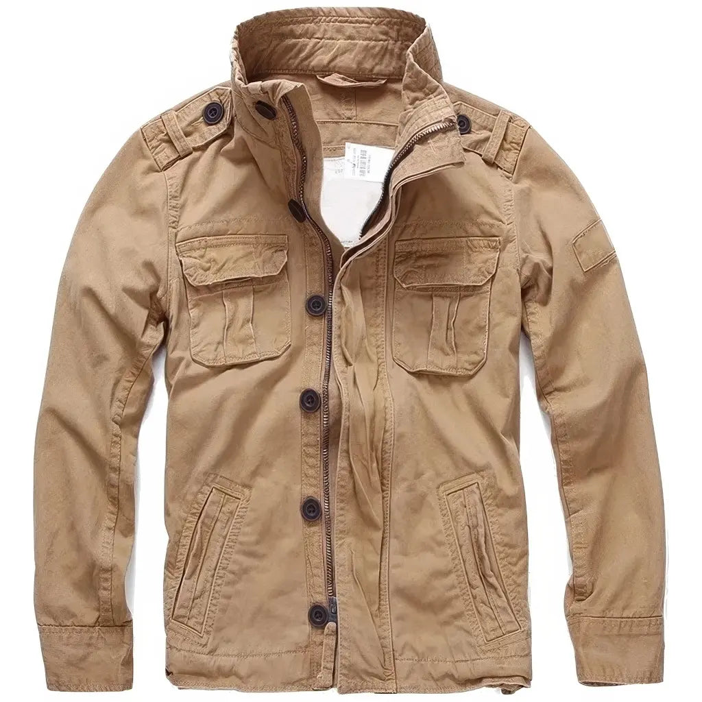 Veste Beige Militaire Homme