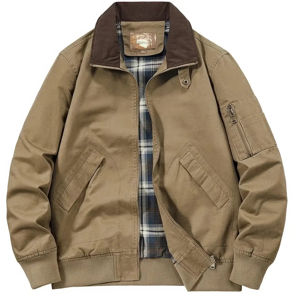 Veste Militaire Coton Marron