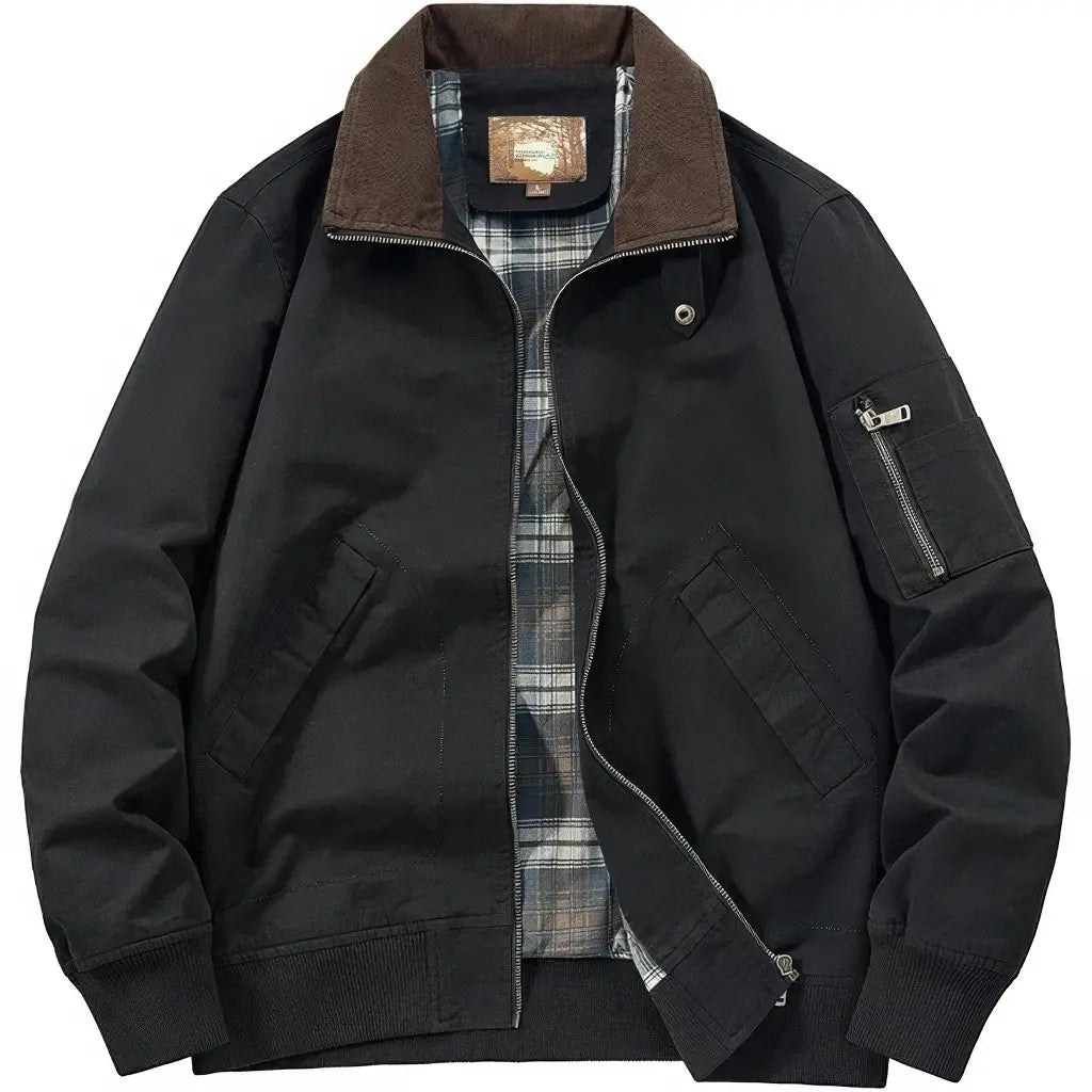 Veste Militaire Coton Noire