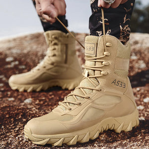 Bottes Militaires Hautes Beiges