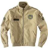 Veste Militaire avec Écusson Homme Beige