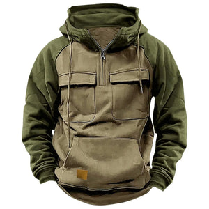 Pull Style Militaire Homme Beige
