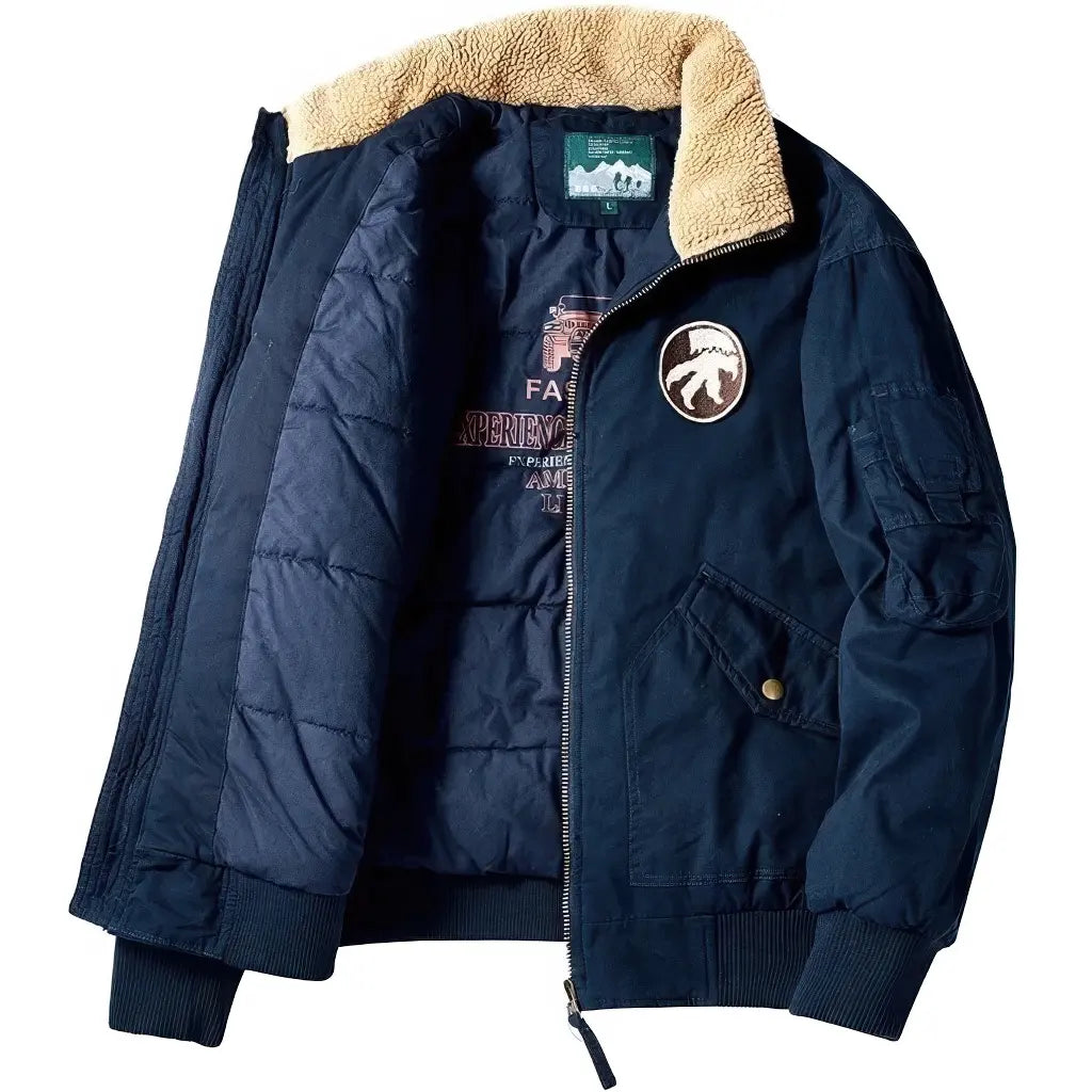 Veste Doudoune Militaire Bleue Marine