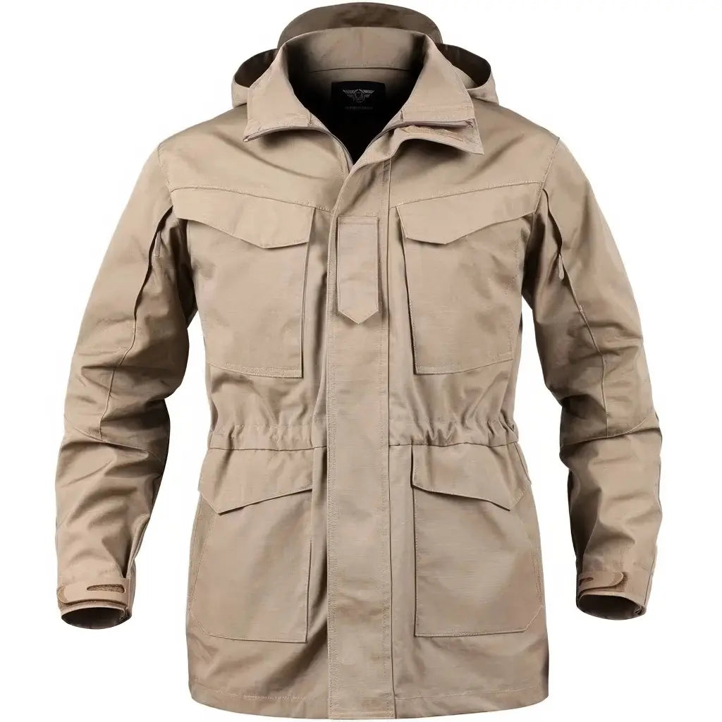Veste Style Militaire Beige