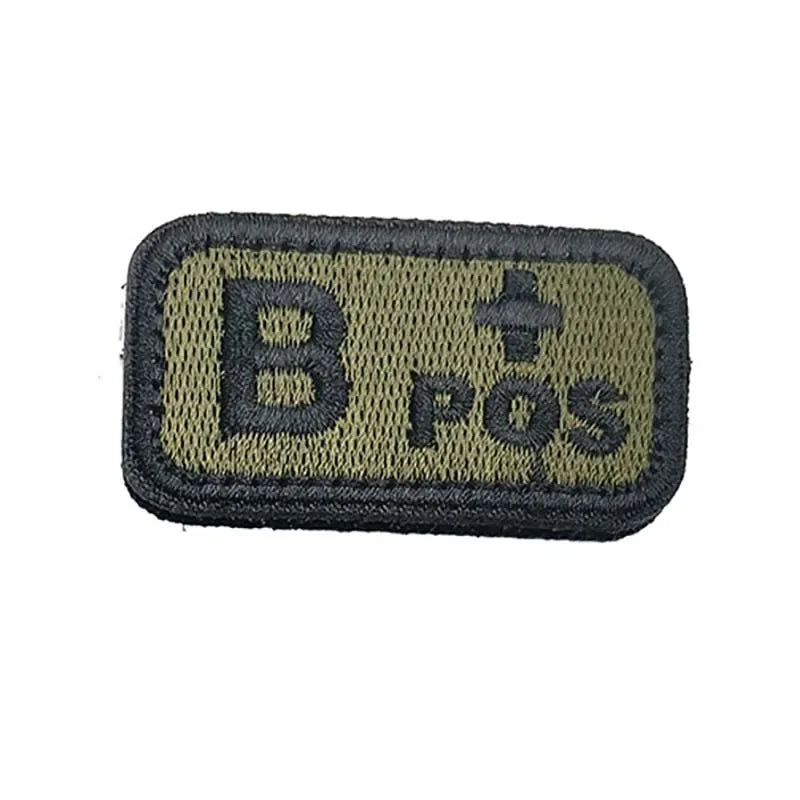 Patch Militaire Groupe Sanguin B+