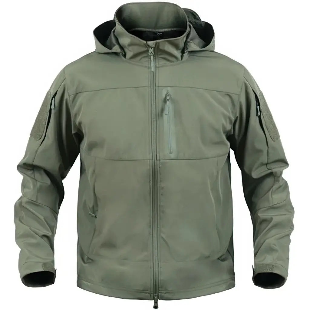 Veste Style Militaire Homme Verte