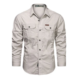 Chemise Blanc cassé Militaire