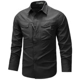Chemise Militaire Homme Superdry Noire