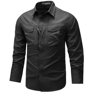 Chemise Militaire Homme Superdry Noire