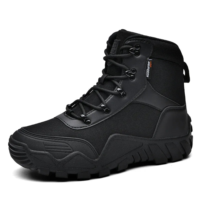 Bottines Lacets Style Rangers Noires