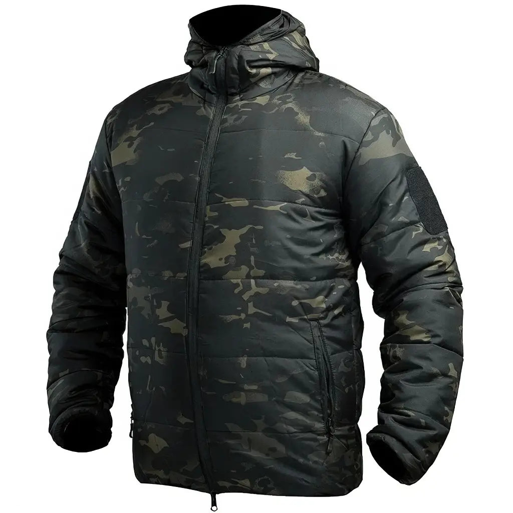 Veste Imprimé Militaire Homme Noire