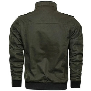 Veste Militaire Homme Coton Verte