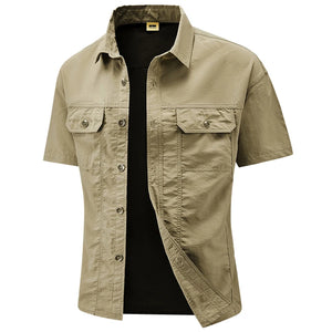 Chemise Homme Militaire Beige