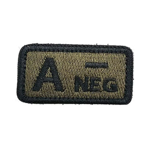 Patch Militaire Groupe Sanguin A-