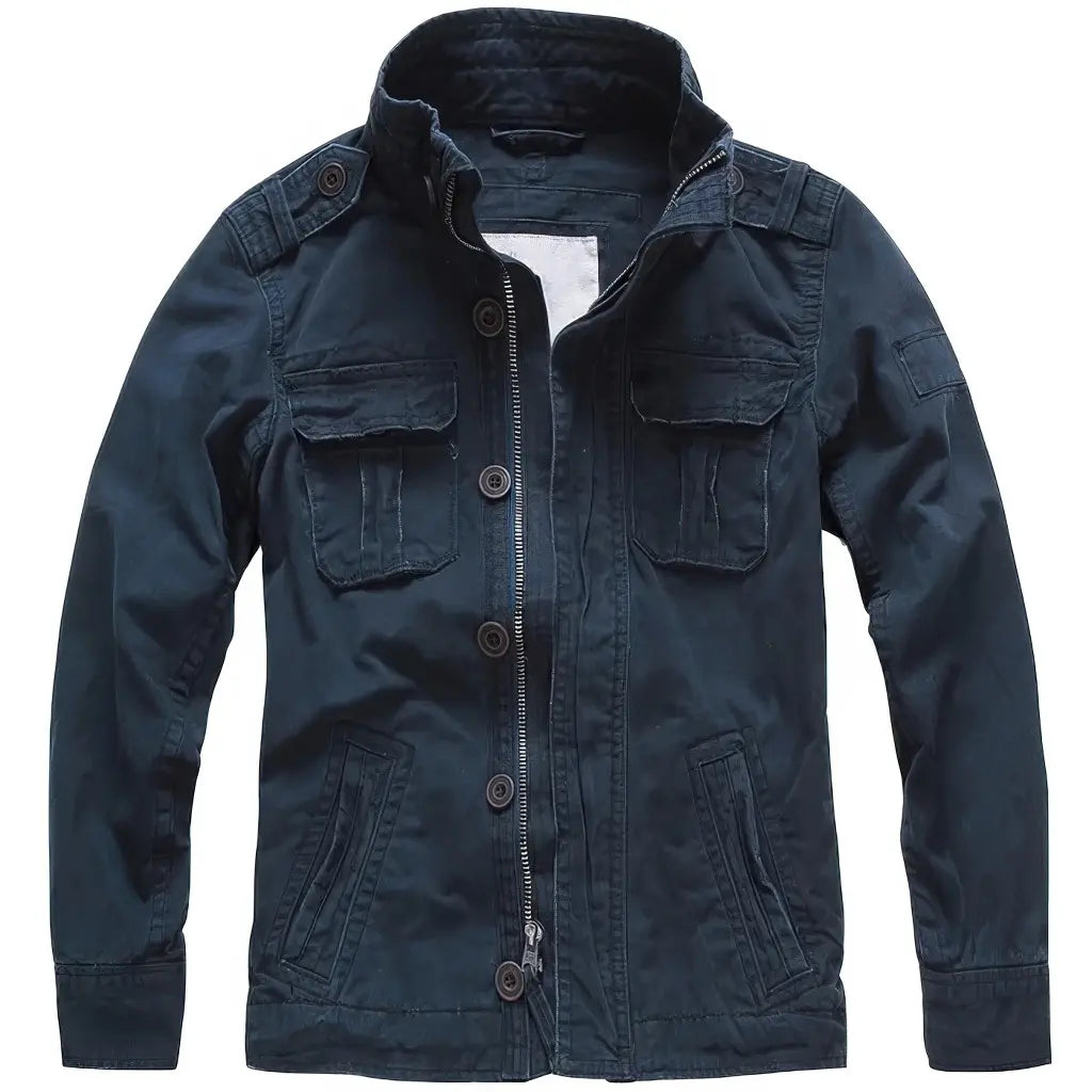 Veste Bleu Militaire Homme