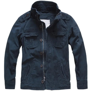 Veste Bleu Militaire Homme